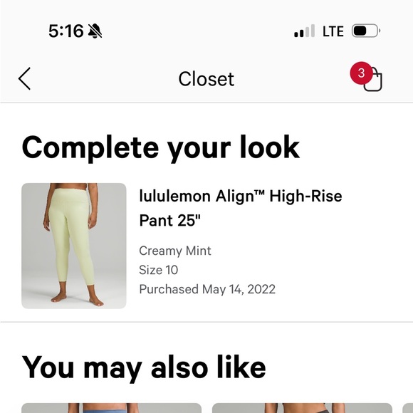 Lululemon light green align tank and leggings - Picture 6 of 7